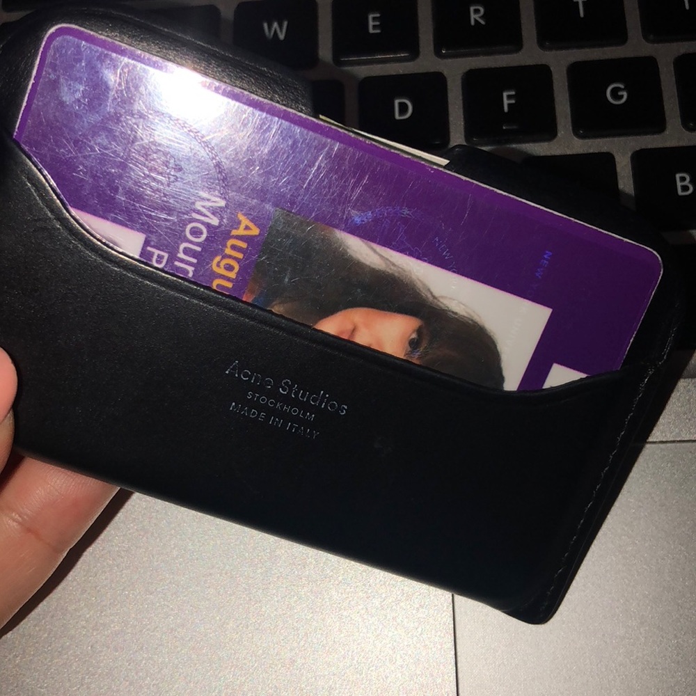 Acne Studios Leather Card Holder